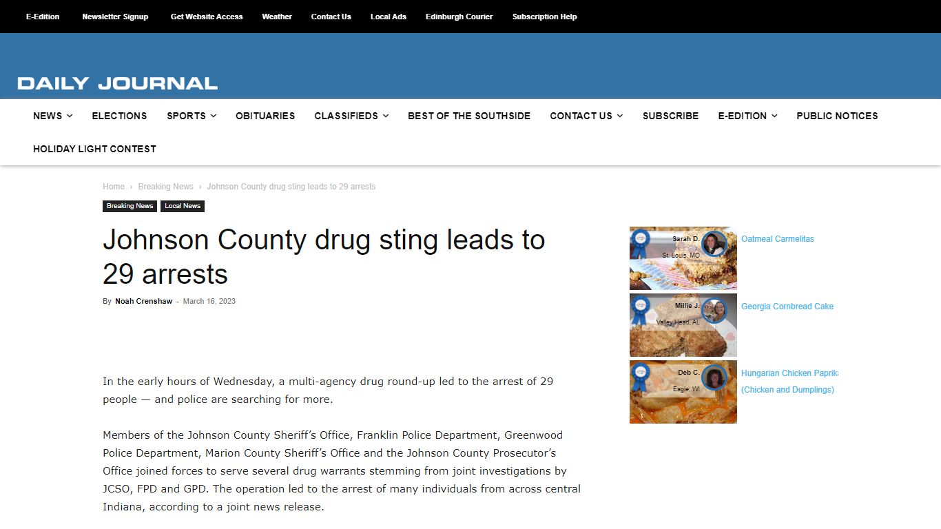 Johnson County drug sting leads to 29 arrests - Daily Journal